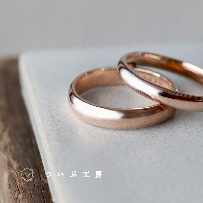 意外と男性でも使いやすいピンクゴールドの結婚指輪