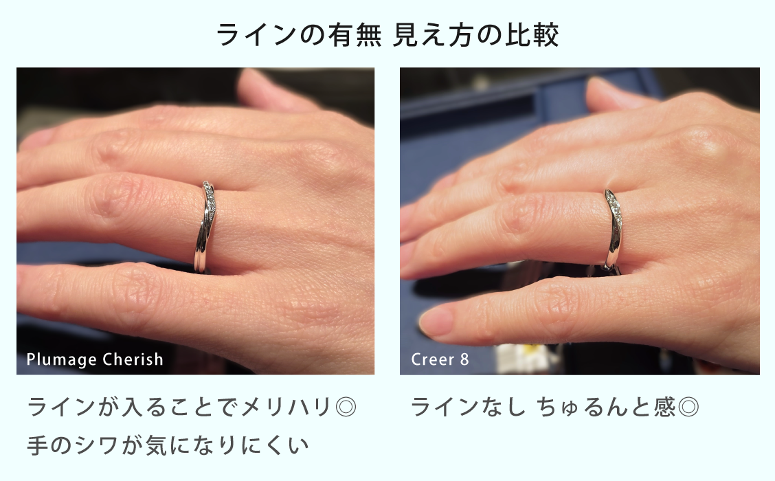 ライン有無比較