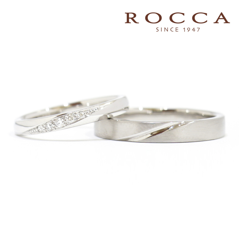 【ROCCA】重ね付けにもぴったり！シンプルマリッジリング