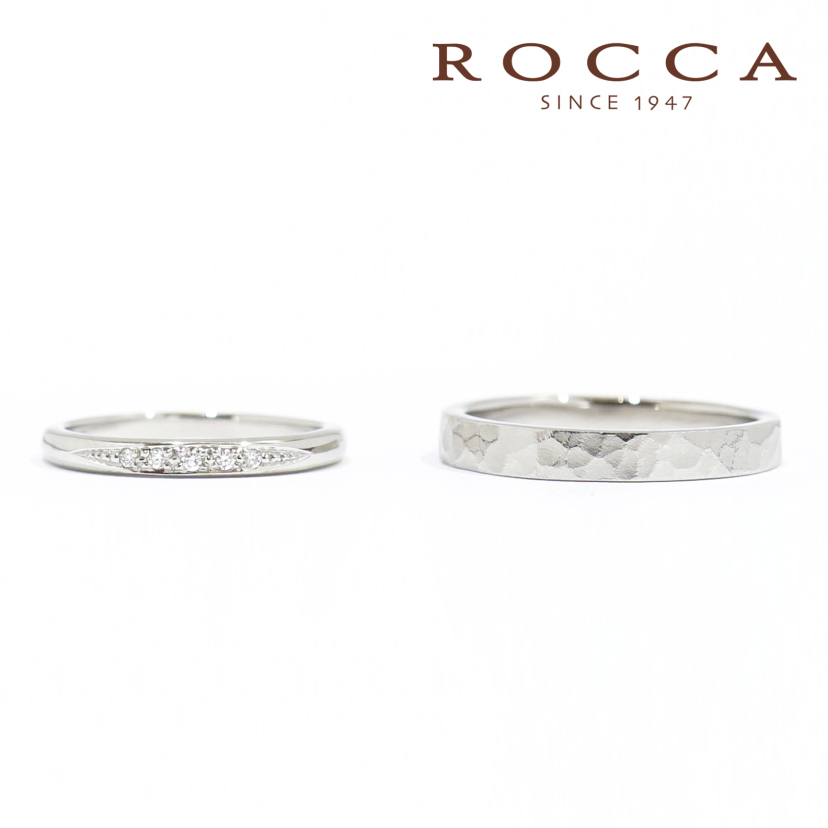 【ROCCA】重ね付けにもぴったり！シンプルマリッジリング