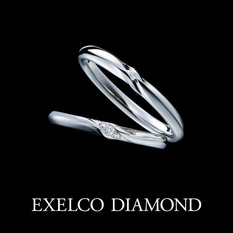 結婚指輪(マリッジリング)] ≪EXELCO DIAMOND≫ （Tracetoile 1 