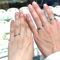 ビジュピコ 広島店_試着写真（結婚指輪・婚約指輪）