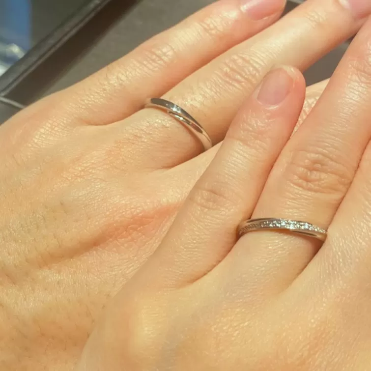 エクセルコ ダイヤモンド 東京本店_試着写真（結婚指輪・婚約指輪）