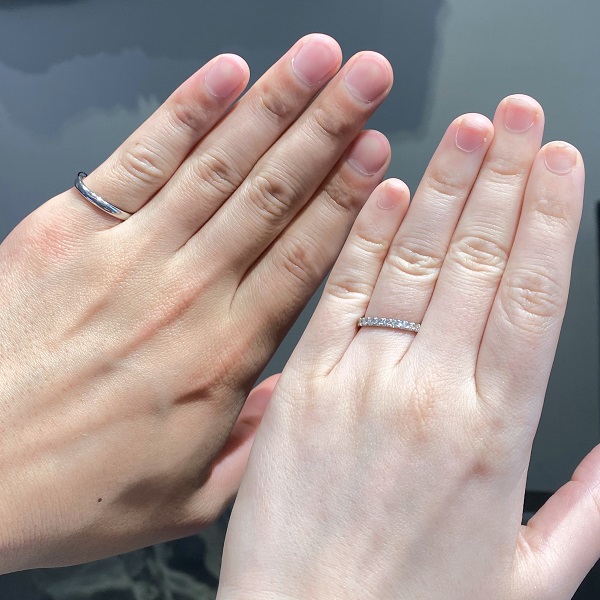 エクセルコ ダイヤモンド 青山店_試着写真（結婚指輪・婚約指輪）