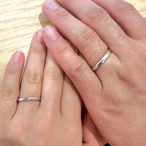 ビジュピコ ブライダル上野御徒町本店_試着写真（結婚指輪・婚約指輪）