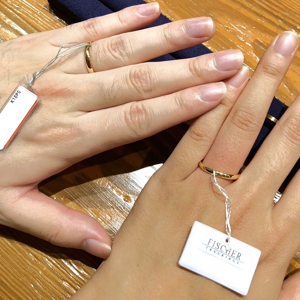 PORTADA 銀座本店_試着写真（結婚指輪・婚約指輪）
