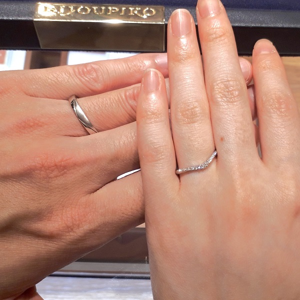 PORTADA 銀座本店_試着写真（結婚指輪・婚約指輪）