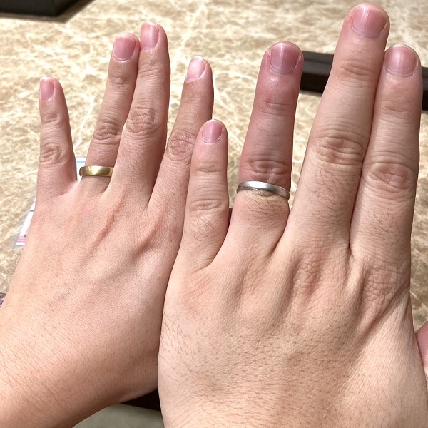 ビジュピコ 大阪店_試着写真（結婚指輪・婚約指輪）