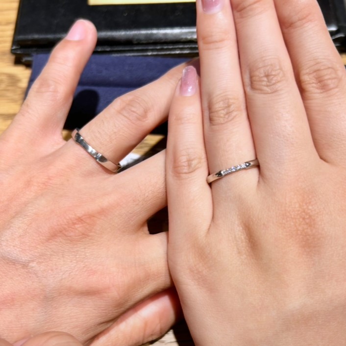 ビジュピコ 銀座店_試着写真（結婚指輪・婚約指輪）