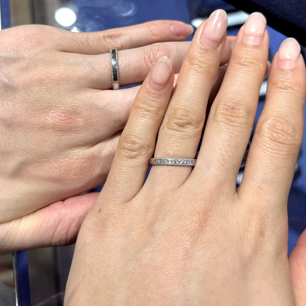ビジュピコ 表参道店_試着写真（結婚指輪・婚約指輪）