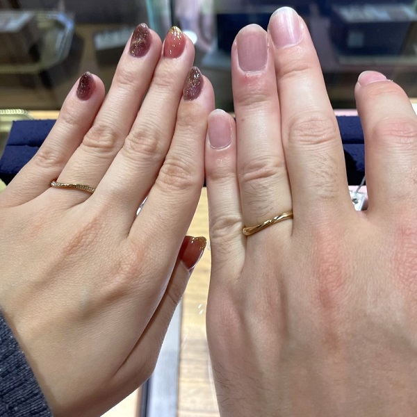 PORTADA 銀座本店_試着写真（結婚指輪・婚約指輪）