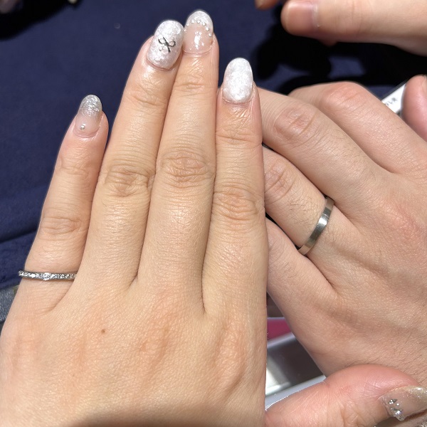 ビジュピコ 銀座店_試着写真（結婚指輪・婚約指輪）