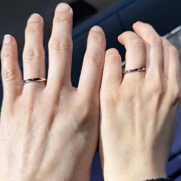 ビジュピコ 静岡店_試着写真（結婚指輪・婚約指輪）