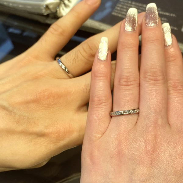 エクセルコ ダイヤモンド 東京本店_試着写真（結婚指輪・婚約指輪）