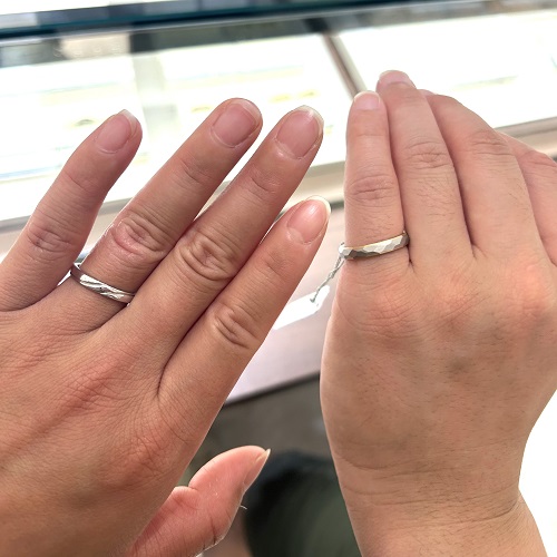 ビジュピコ 大宮店_試着写真（結婚指輪・婚約指輪）