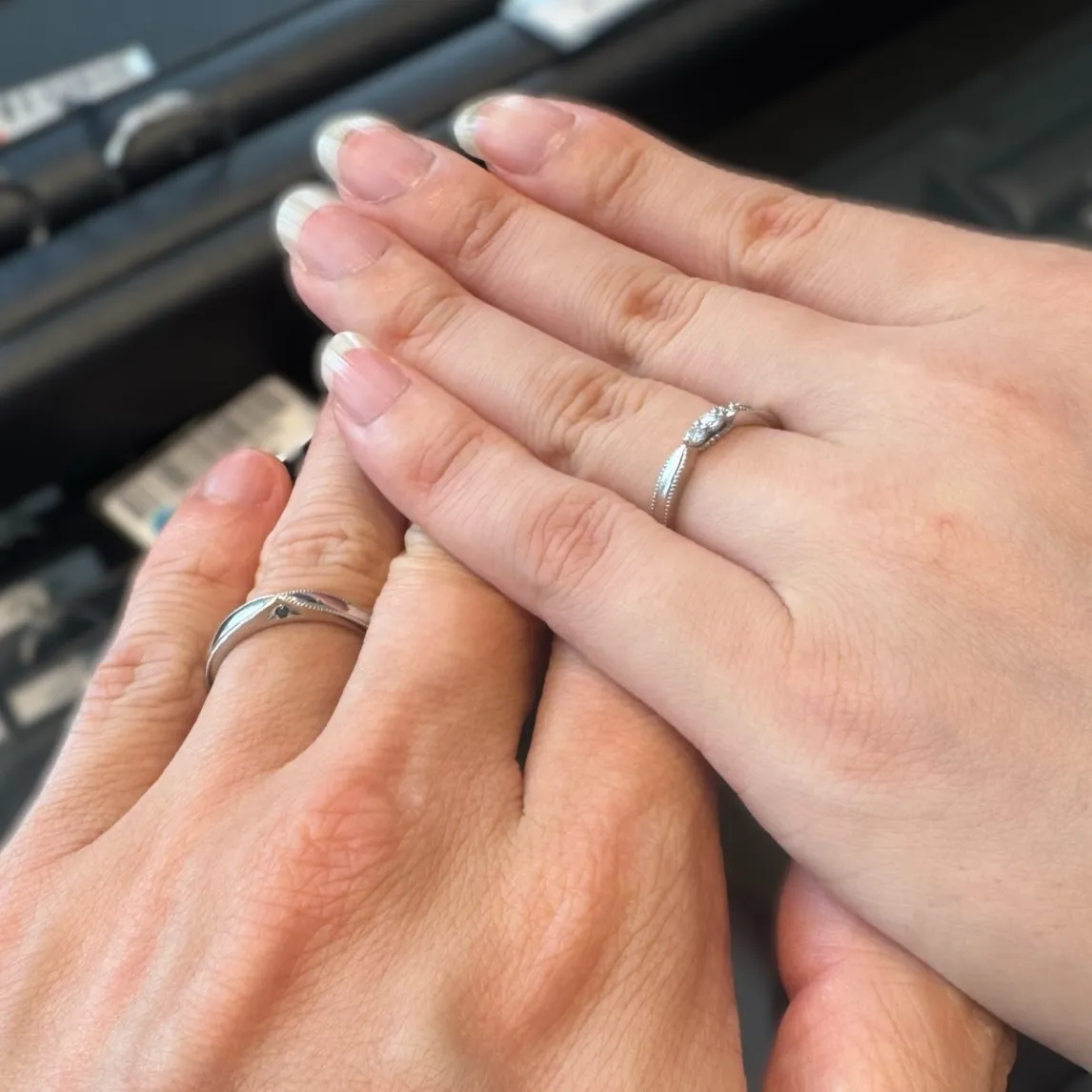 エクセルコ ダイヤモンド 東京本店_試着写真（結婚指輪・婚約指輪）