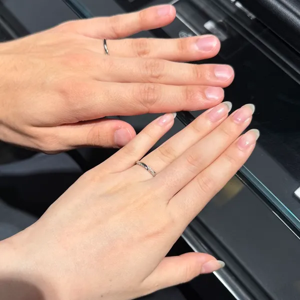 エクセルコ ダイヤモンド 東京本店_試着写真（結婚指輪・婚約指輪）