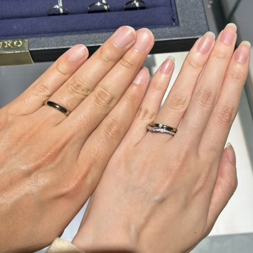 ビジュピコ 静岡店_試着写真（結婚指輪・婚約指輪）