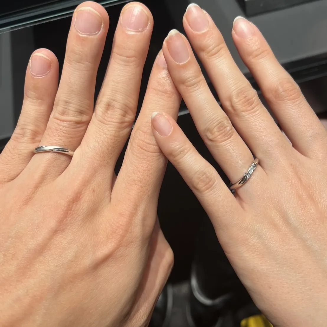 エクセルコ ダイヤモンド 横浜モアーズ店_試着写真（結婚指輪・婚約指輪）