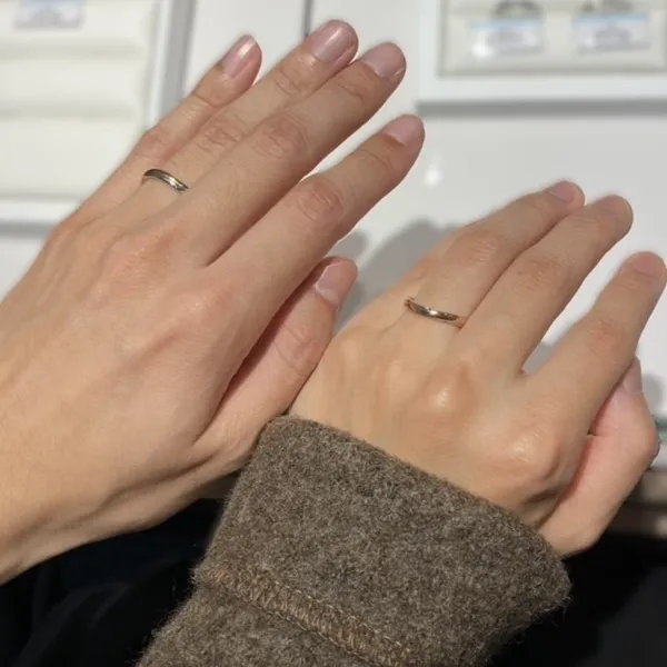 銀座ダイヤモンドシライシ 仙台パルコ２店_試着写真（結婚指輪・婚約指輪）