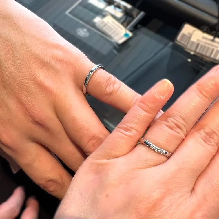 エクセルコ ダイヤモンド 東京本店_試着写真（結婚指輪・婚約指輪）
