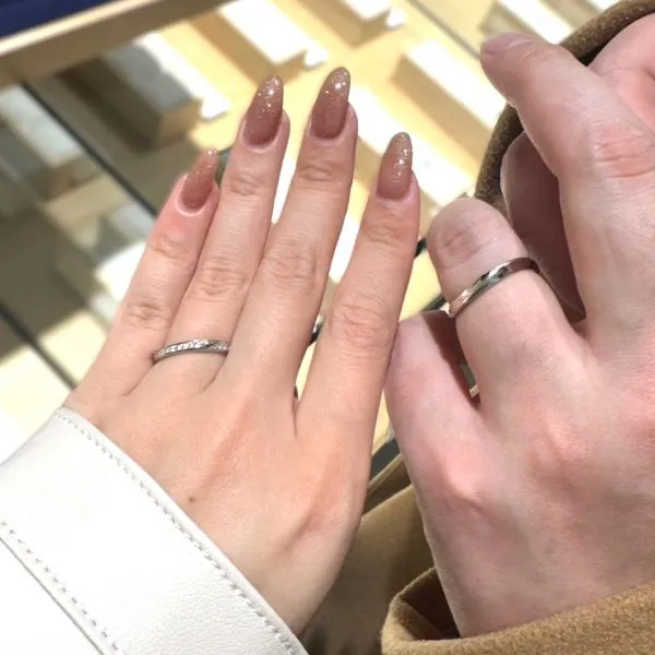 TOMOE 巴 京都 新風館_試着写真（結婚指輪・婚約指輪）
