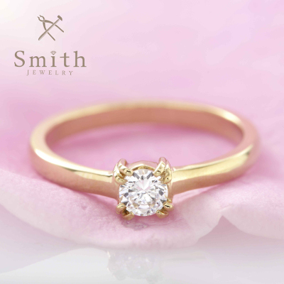 【Smith】手作り婚約指輪　正統派リングでのプロポーズ！もちろん感動の品質です