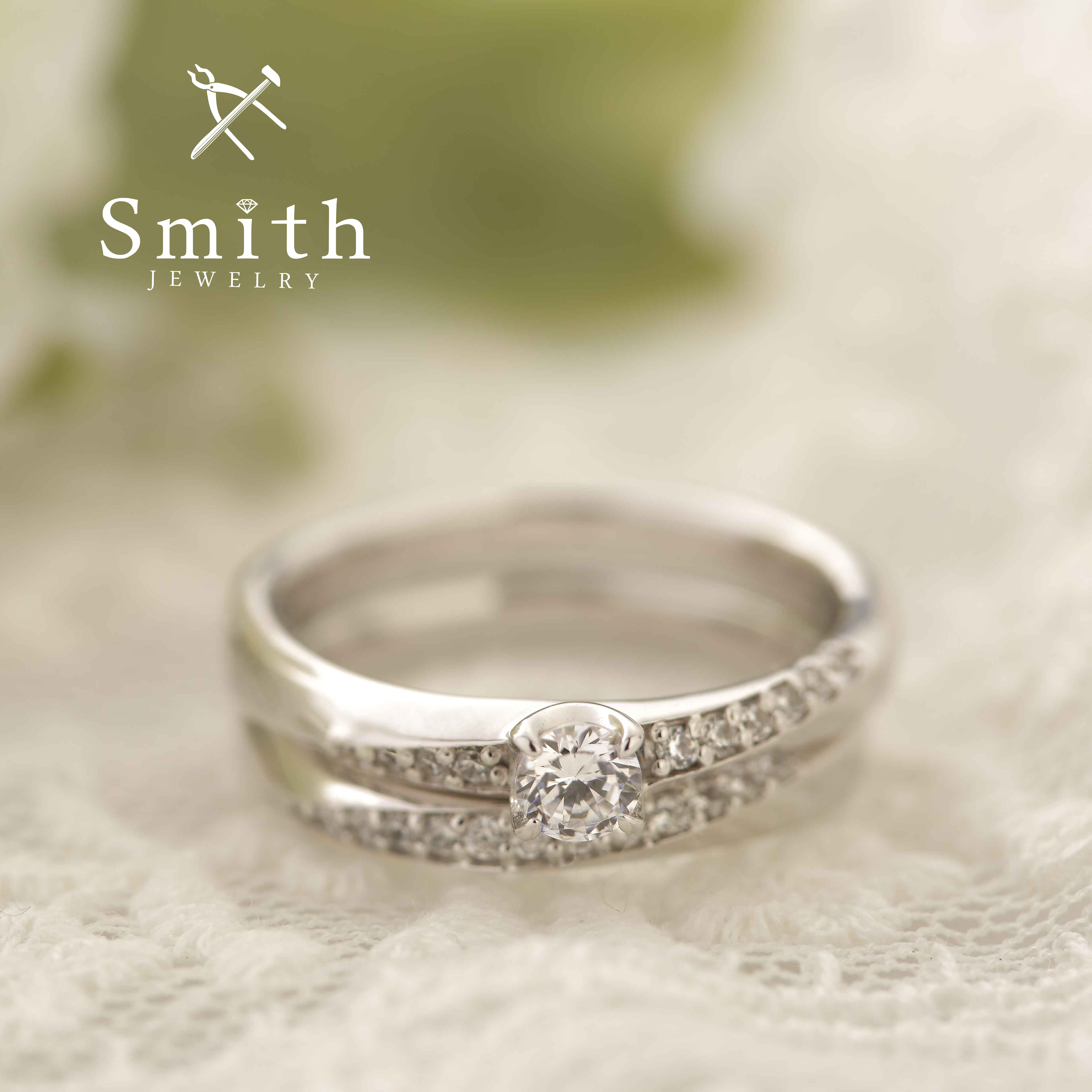 【Smith】オーダーメイド結婚指輪＆婚約指輪　重ねづけにおすすめ