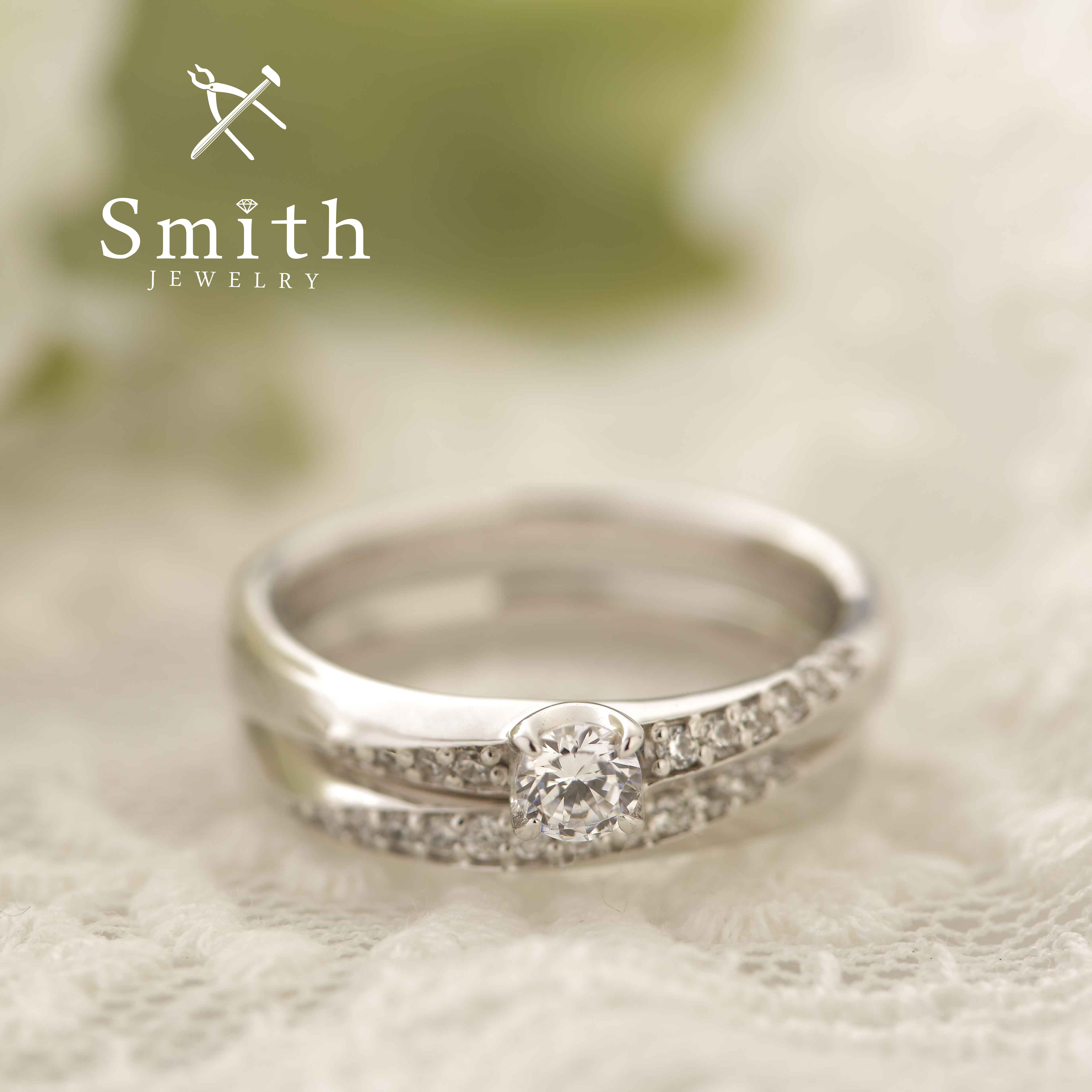 婚約指輪 エンゲージリング Jewelry Smith Bridal Smith オーダーメイド結婚指輪 婚約指輪 重ねづけにおすすめ Id 6248 ハピハピリング